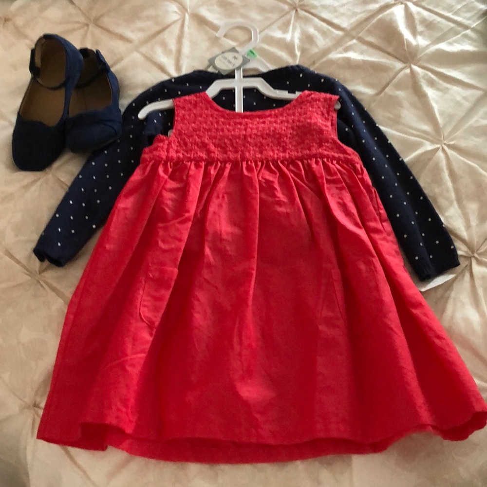 Toddler dress and sweater set 18M